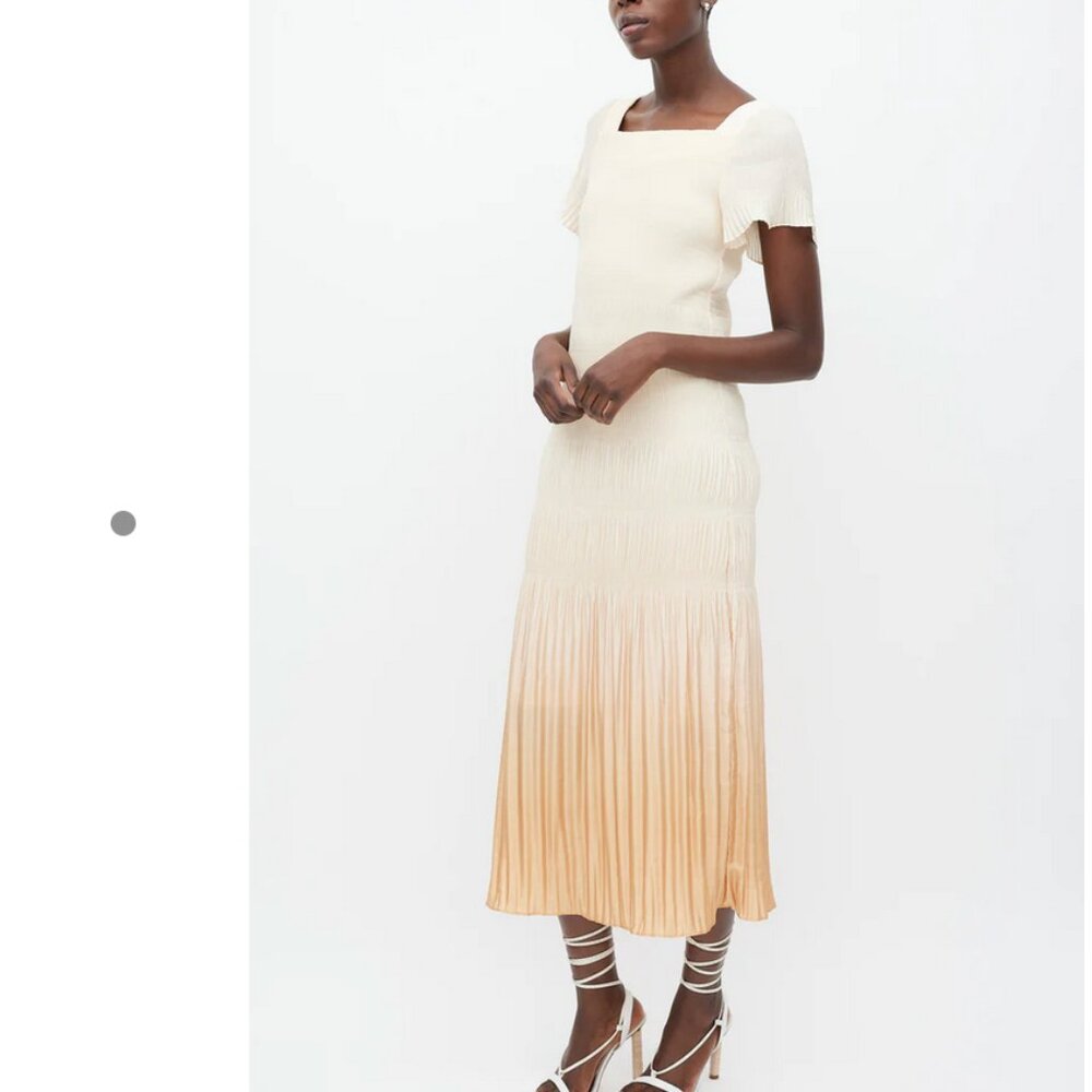 Rodebjer dress soleil in amber yellow maxi NWT size M